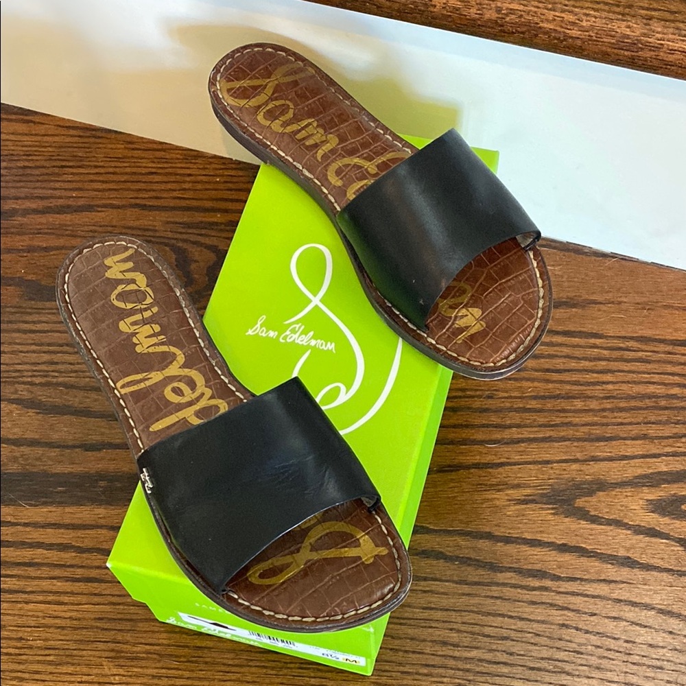 Sam Edelman Black Slide Sandals